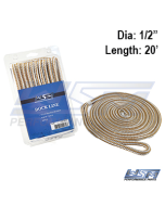 WSM Förtöjningslina 12,7mm x 6,1m Guld