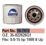 Mercury Olje Filter 9.9-15 HK 1999-