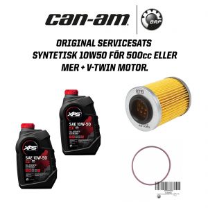 Can-Am Original Servicesats syntetisk 10W50 - 500cc eller mer + v-twin