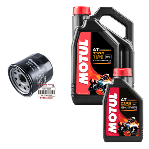 Motul Kawasaki 4-takt servicesats med oljefilter