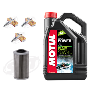 Motul/SBT Sea-Doo 1603cc (300hp) servicesats med Oljefilter + KR9E-G