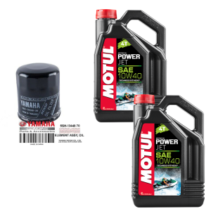 Motul Powerjet Yamaha 4-takt servicesats med original oljefilter (ej 1800cc)