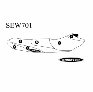 Hydro Turf Sätesöverdrag Sea-Doo RXT 230 19 / Wake Pro 230 & RXT-X 300 18-20